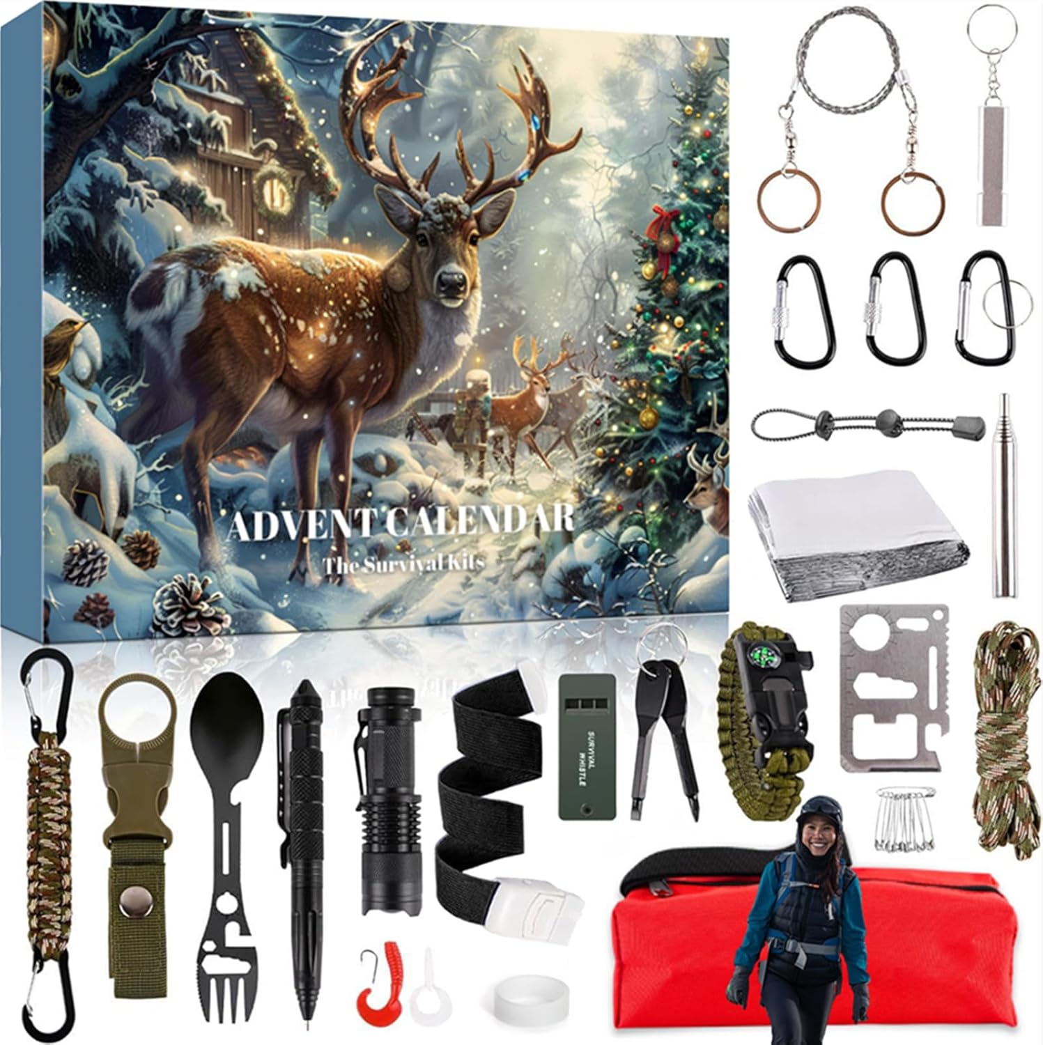 Outdoor Survival Adventskalender 2025 – 24 dagar med viktiga camping- & vandringsverktyg Outdoor Survival Adventskalender 2025 – 24 dagar med viktiga camping- & vandringsverktyg